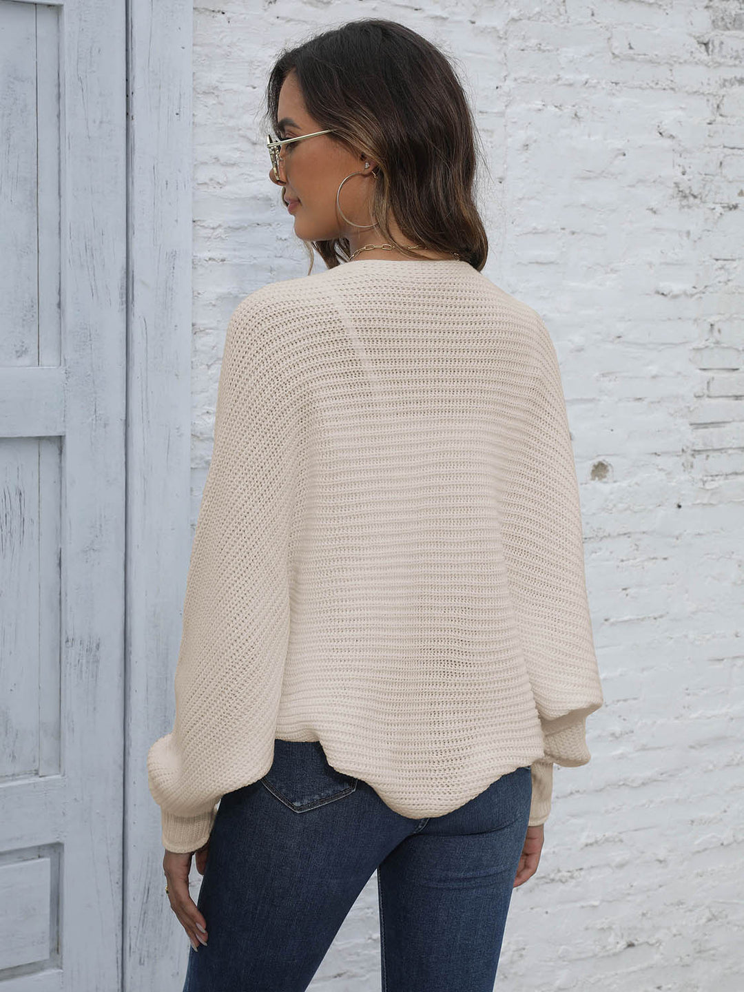 Mirla | Batärm Offentligt Front Kort Cardigan-Eva Jonsson