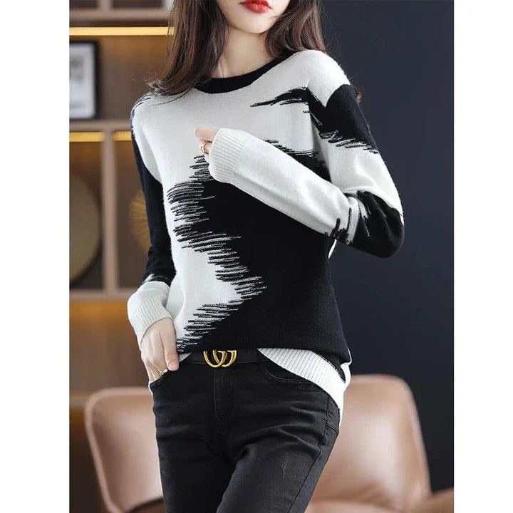 Mirla | Batik Vår Stickad Top-Eva Jonsson