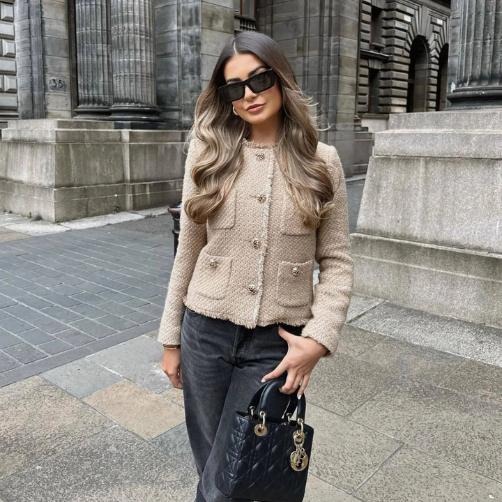 Mirla | Beige Tweedjacka Dam-Eva Jonsson