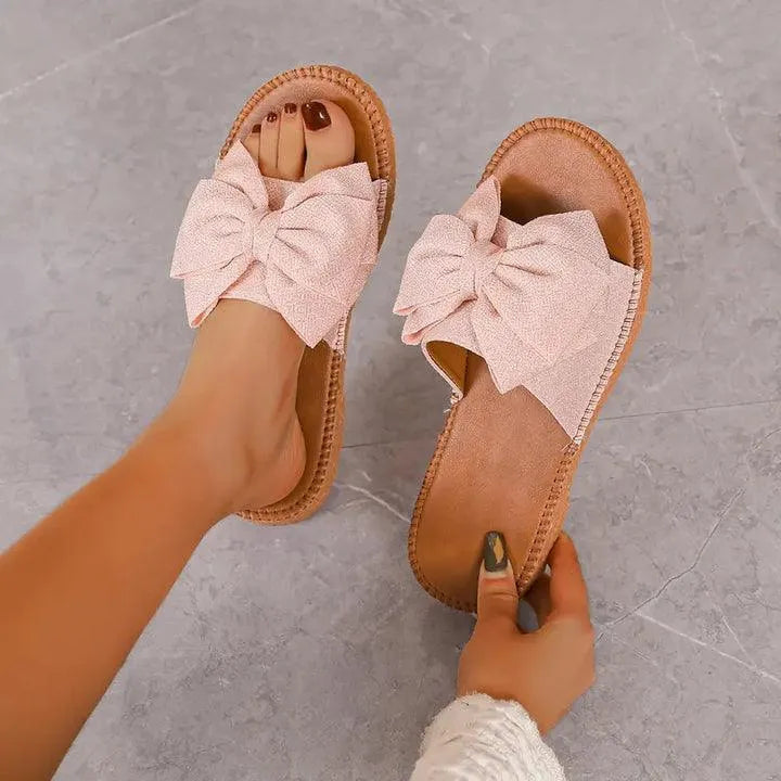 Mirla | Bekväm Chic Platta Skor med Slips-Eva Jonsson