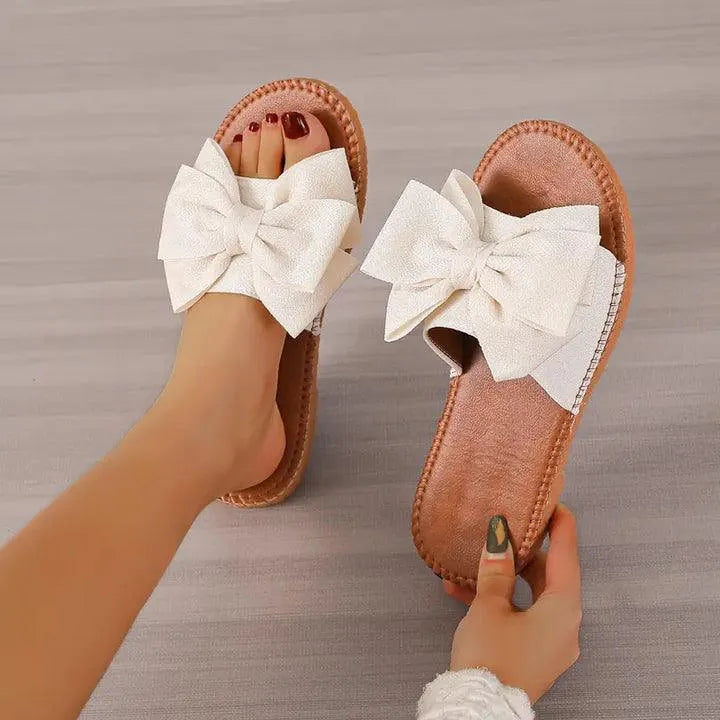 Mirla | Bekväm Chic Platta Skor med Slips-Eva Jonsson