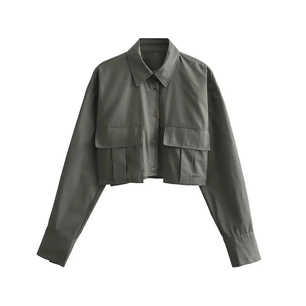 Mirla | Bekväm Cropped Skjorta för Kvinnor-Eva Jonsson