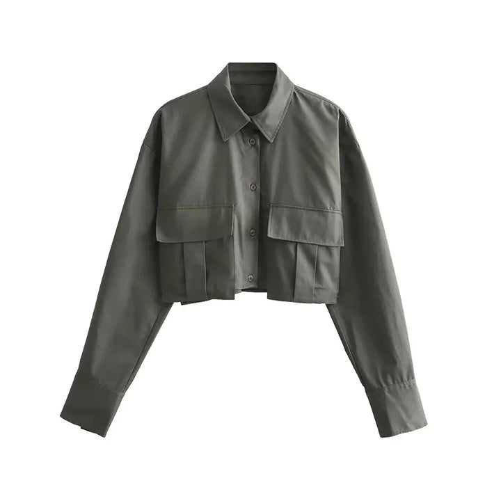 Mirla | Bekväm Cropped Skjorta för Kvinnor-Eva Jonsson