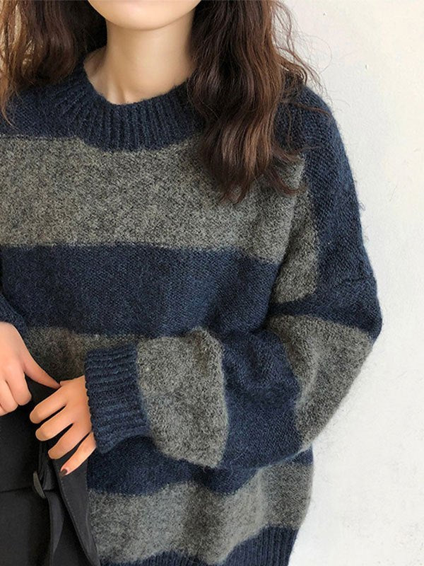 Mirla | Bekväm, Elegant Oversized Stickad Tröja för Kvinnor-Eva Jonsson