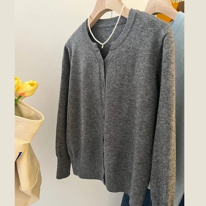 Mirla | Bekväm Grovstickad Ullcardigan-Tröja-Eva Jonsson