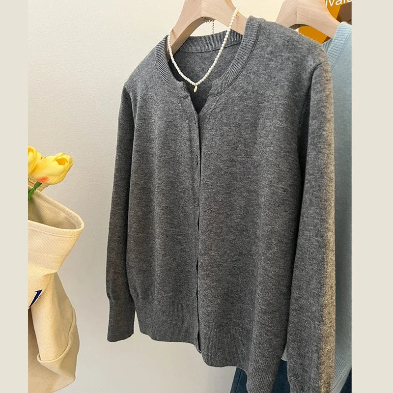 Mirla | Bekväm Grovstickad Ullcardigan-Tröja-Eva Jonsson