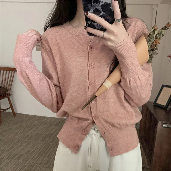 Mirla | Bekväm Grovstickad Ullcardigan-Tröja-Eva Jonsson