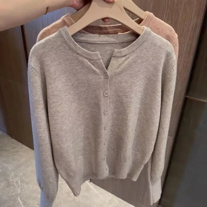 Mirla | Bekväm Grovstickad Ullcardigan-Tröja-Eva Jonsson