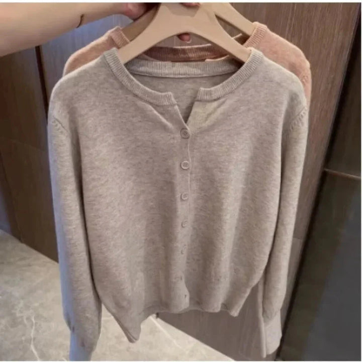 Mirla | Bekväm Grovstickad Ullcardigan-Tröja-Eva Jonsson