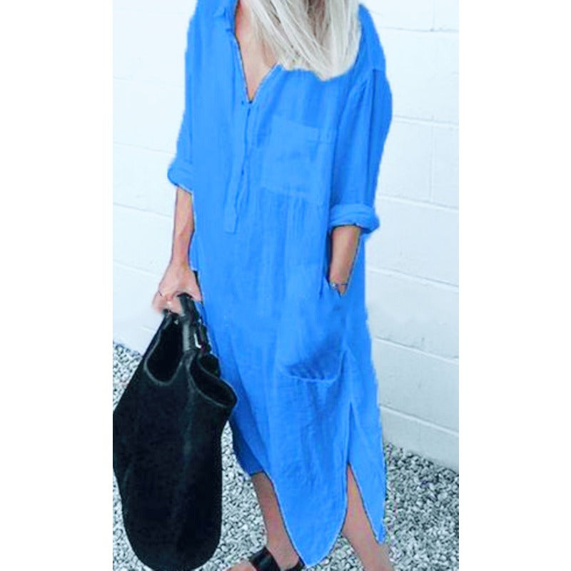 Mirla | Bekväm Lång Sommardress-Eva Jonsson