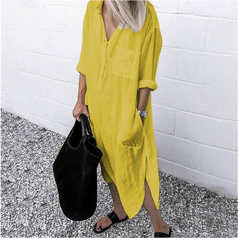 Mirla | Bekväm Lång Sommardress-Eva Jonsson