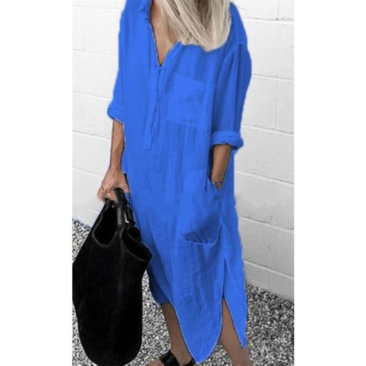 Mirla | Bekväm Lång Sommardress-Eva Jonsson