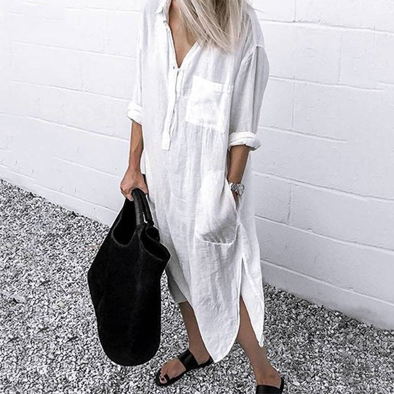 Mirla | Bekväm Lång Sommardress-Eva Jonsson