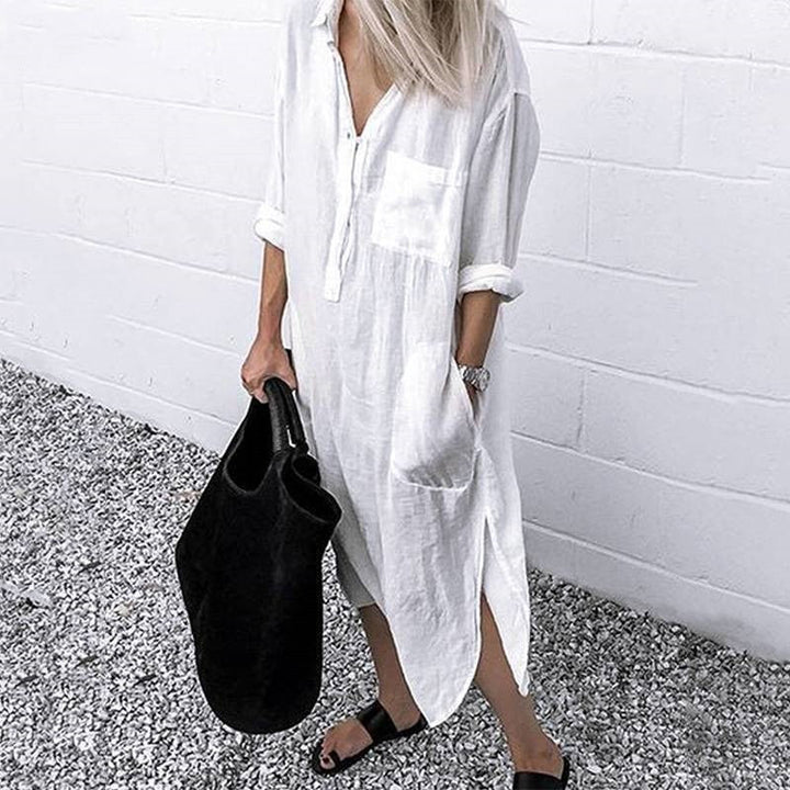 Mirla | Bekväm Lång Sommardress-Eva Jonsson