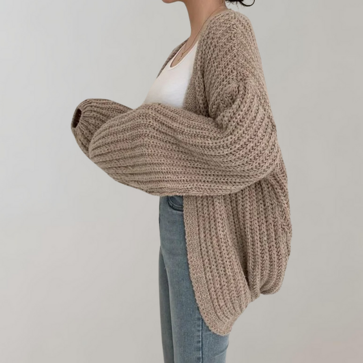 Mirla | Bekväm Långärmad Cardigan för Kvinnor-Eva Jonsson