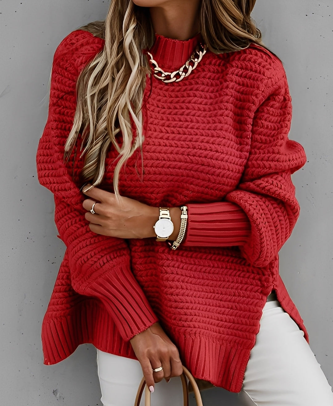 Mirla | Bekväm Oversize-Stickad Tröja för Damer-Eva Jonsson