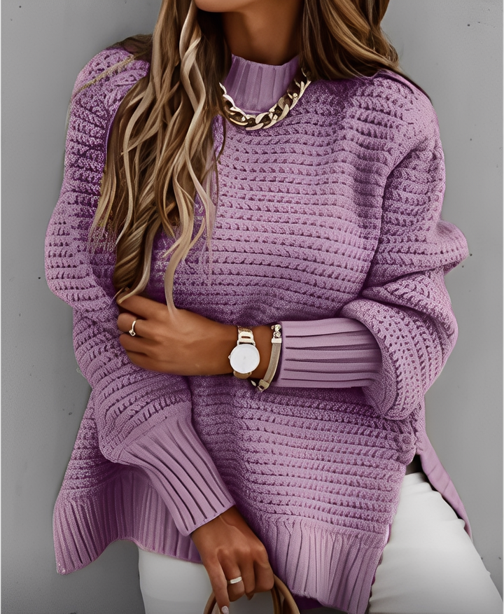 Mirla | Bekväm Oversize-Stickad Tröja för Damer-Eva Jonsson