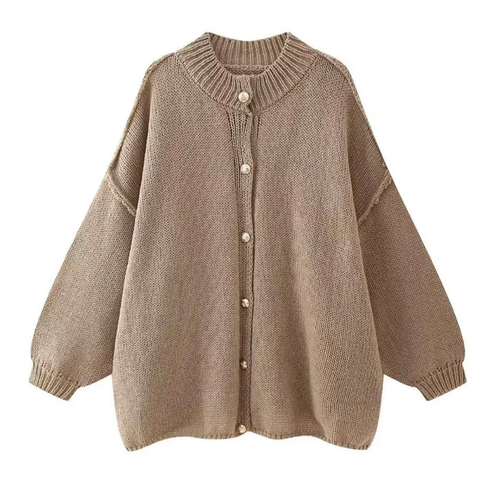 Mirla | Bekväm Oversized Stickad Kofta-Tröja-Eva Jonsson