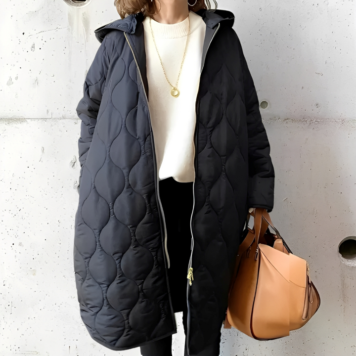 Mirla | Bekväm Parka med Huva och Design-Eva Jonsson