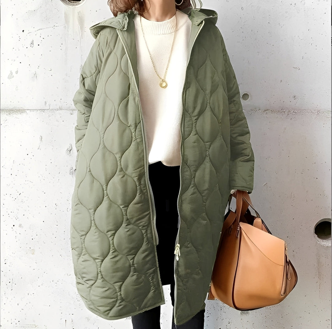 Mirla | Bekväm Parka med Huva och Design-Eva Jonsson