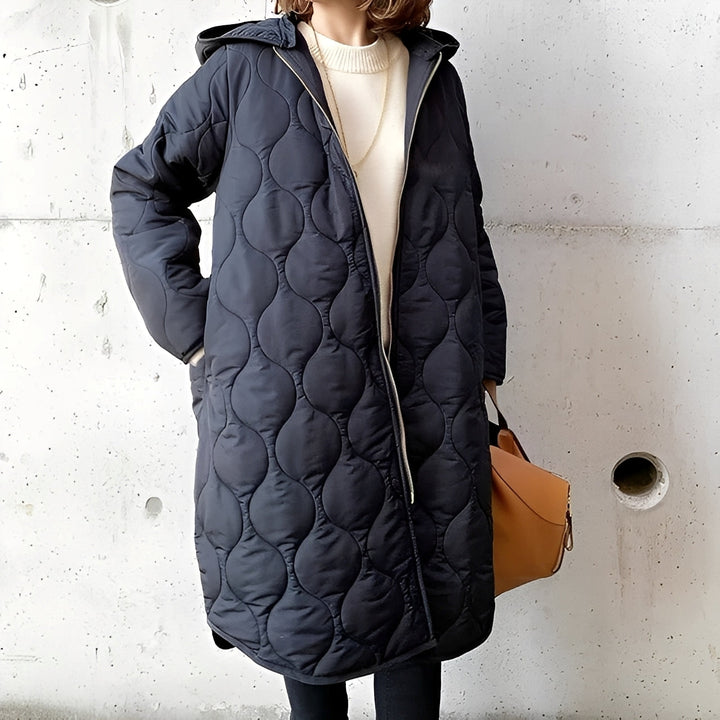 Mirla | Bekväm Parka med Huva och Design-Eva Jonsson