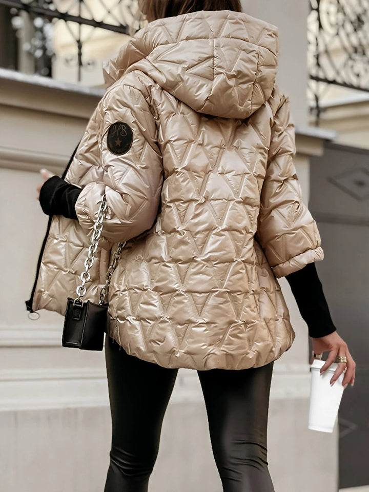 Mirla | Bekväm Patchwork Bomullsjacka för En Lager-På-Lager Look I Avslappnad Stil-Eva Jonsson