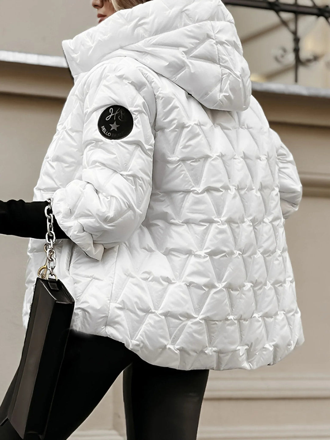 Mirla | Bekväm Patchwork Bomullsjacka för En Lager-På-Lager Look I Avslappnad Stil-Eva Jonsson