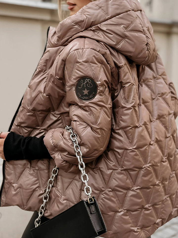 Mirla | Bekväm Patchwork Bomullsjacka för En Lager-På-Lager Look I Avslappnad Stil-Eva Jonsson