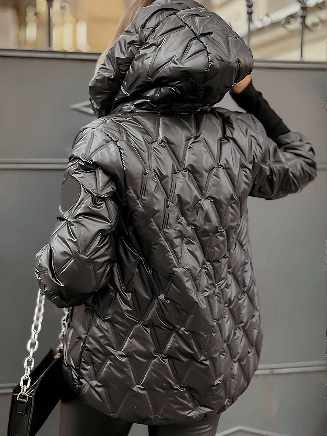 Mirla | Bekväm Patchwork Bomullsjacka för En Lager-På-Lager Look I Avslappnad Stil-Eva Jonsson