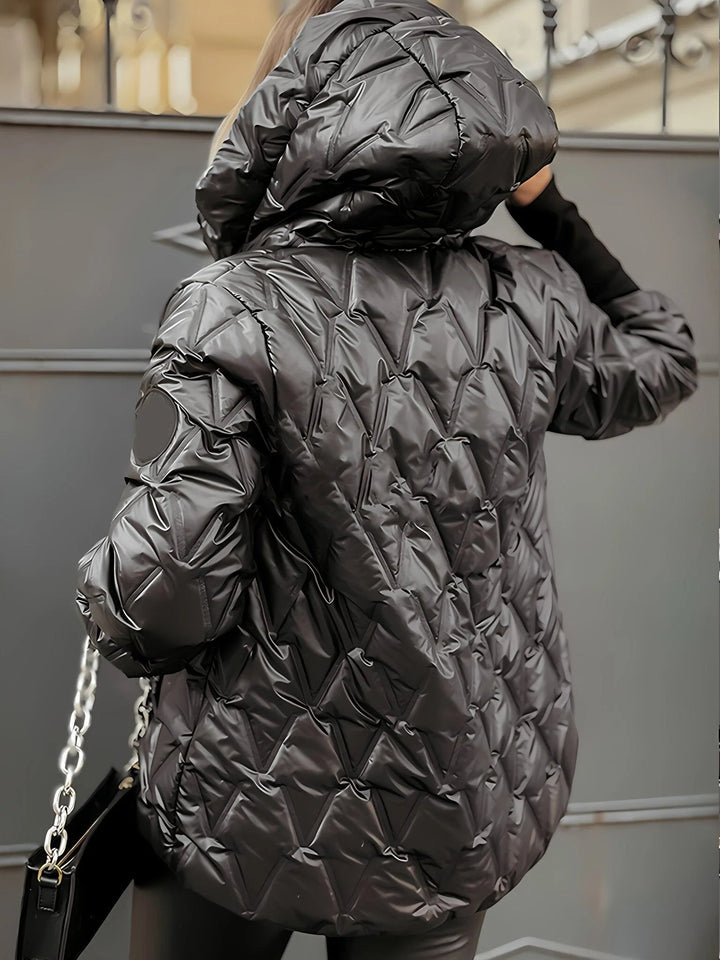 Mirla | Bekväm Patchwork Bomullsjacka för En Lager-På-Lager Look I Avslappnad Stil-Eva Jonsson
