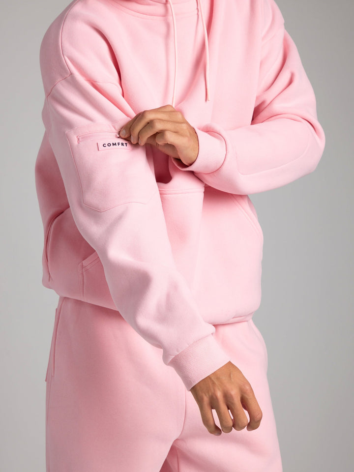 Mirla | Bekväm Rese-Hoodie med Flygplansläge Grafik-Eva Jonsson