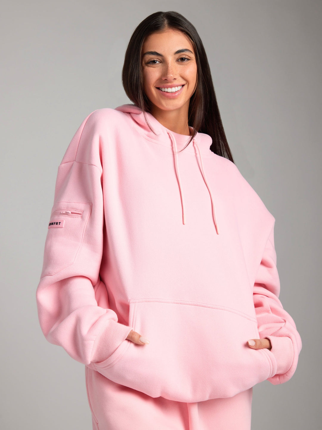 Mirla | Bekväm Rese-Hoodie med Flygplansläge Grafik-Eva Jonsson