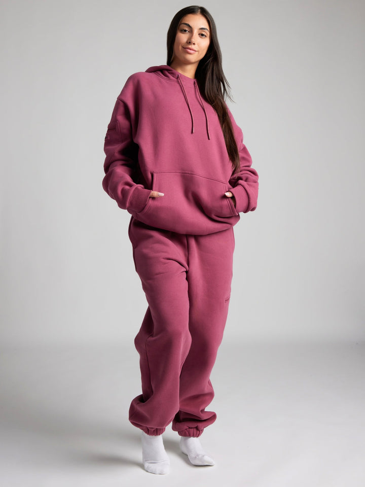 Mirla | Bekväm Rese-Hoodie med Flygplansläge Grafik-Eva Jonsson