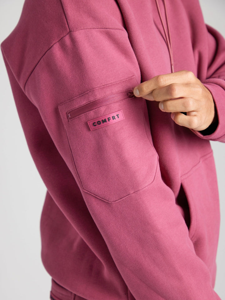 Mirla | Bekväm Rese-Hoodie med Flygplansläge Grafik-Eva Jonsson