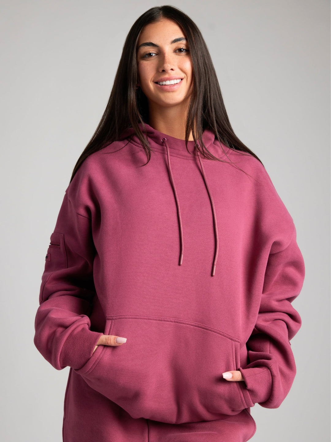 Mirla | Bekväm Rese-Hoodie med Flygplansläge Grafik-Eva Jonsson