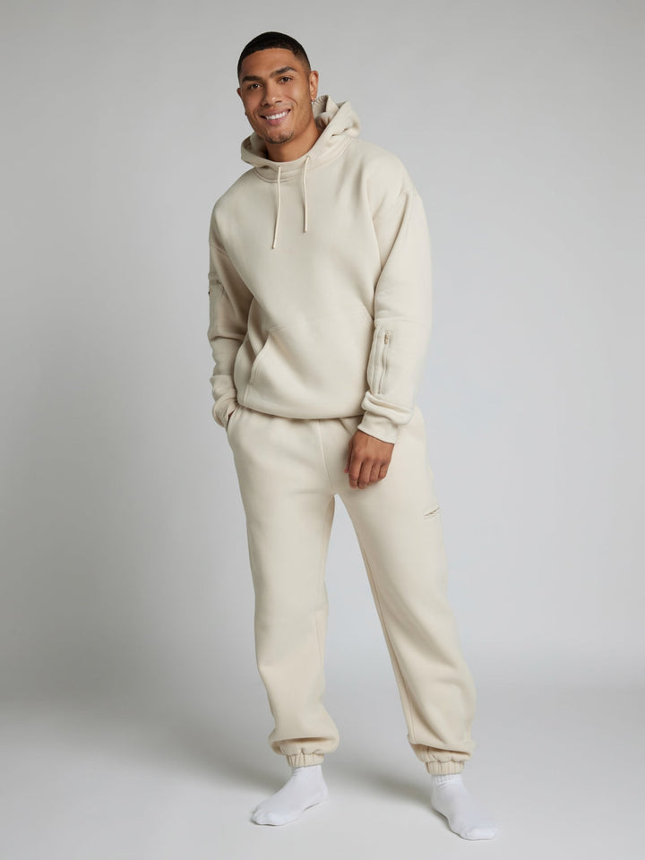 Mirla | Bekväm Rese-Hoodie med Flygplansläge Grafik-Eva Jonsson