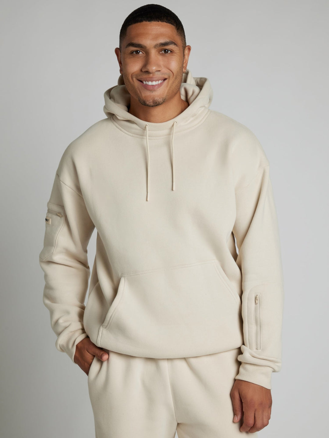 Mirla | Bekväm Rese-Hoodie med Flygplansläge Grafik-Eva Jonsson