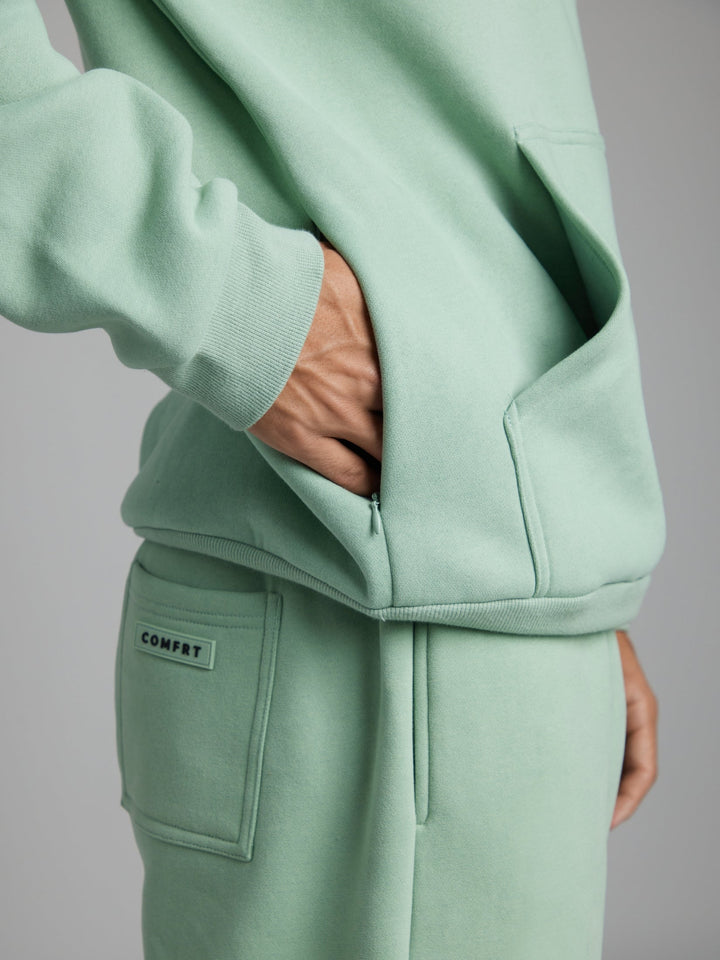 Mirla | Bekväm Rese-Hoodie med Flygplansläge Grafik-Eva Jonsson