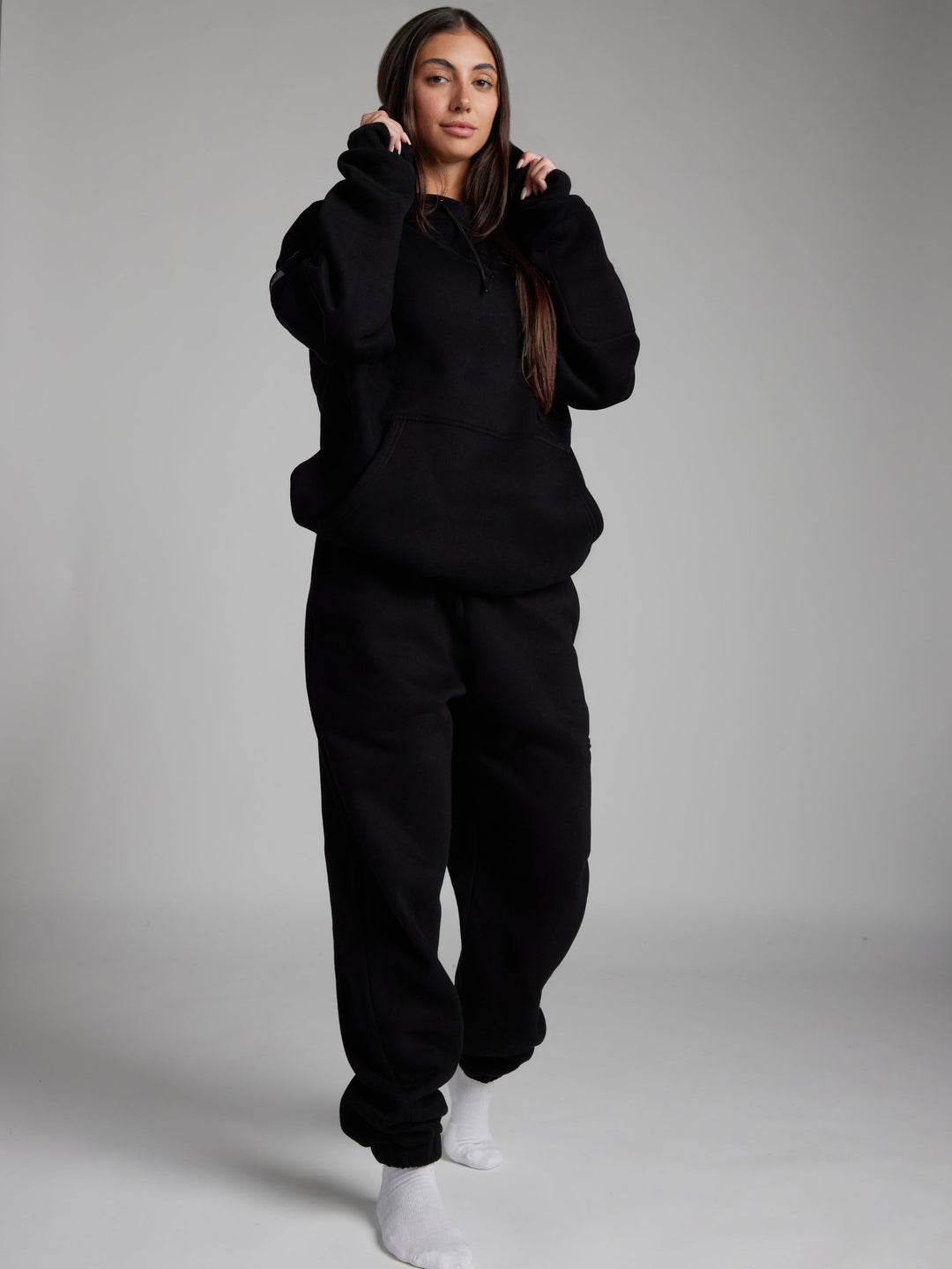 Mirla | Bekväm Rese-Hoodie med Flygplansläge Grafik-Eva Jonsson