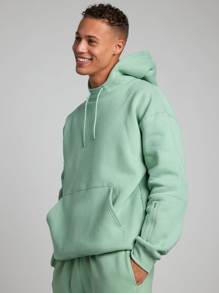 Mirla | Bekväm Rese-Hoodie med Flygplansläge Grafik-Eva Jonsson