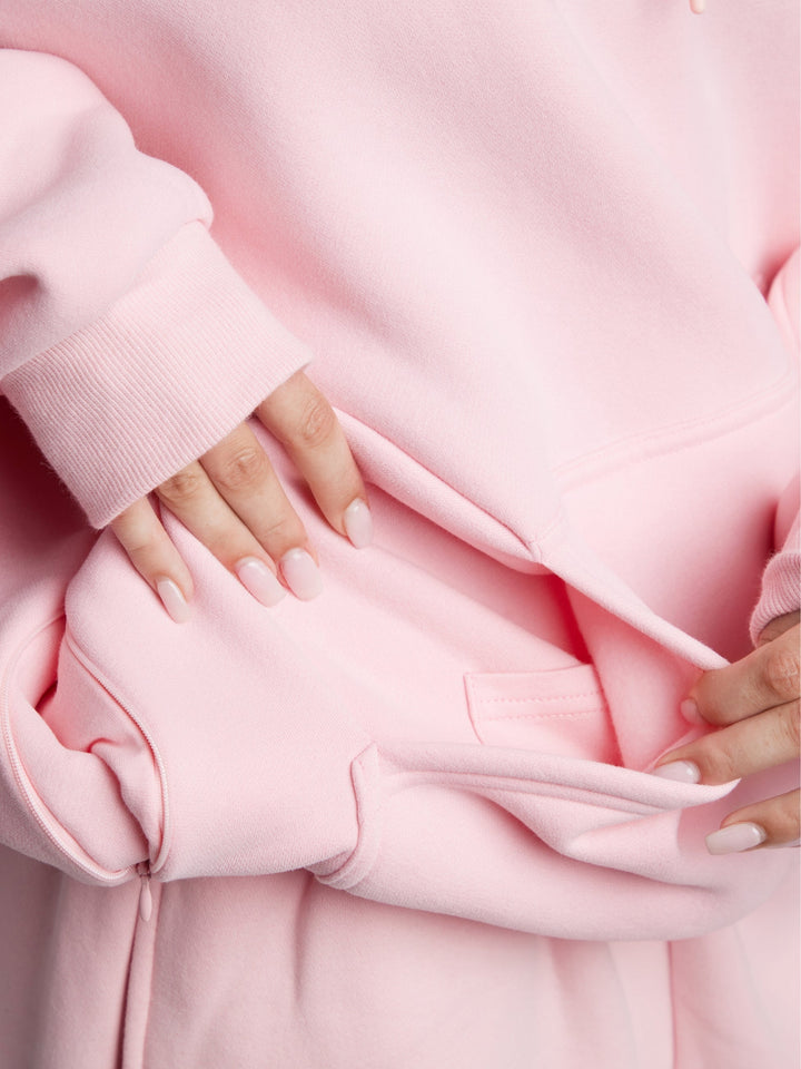 Mirla | Bekväm Rese-Hoodie med Flygplansläge Grafik-Eva Jonsson