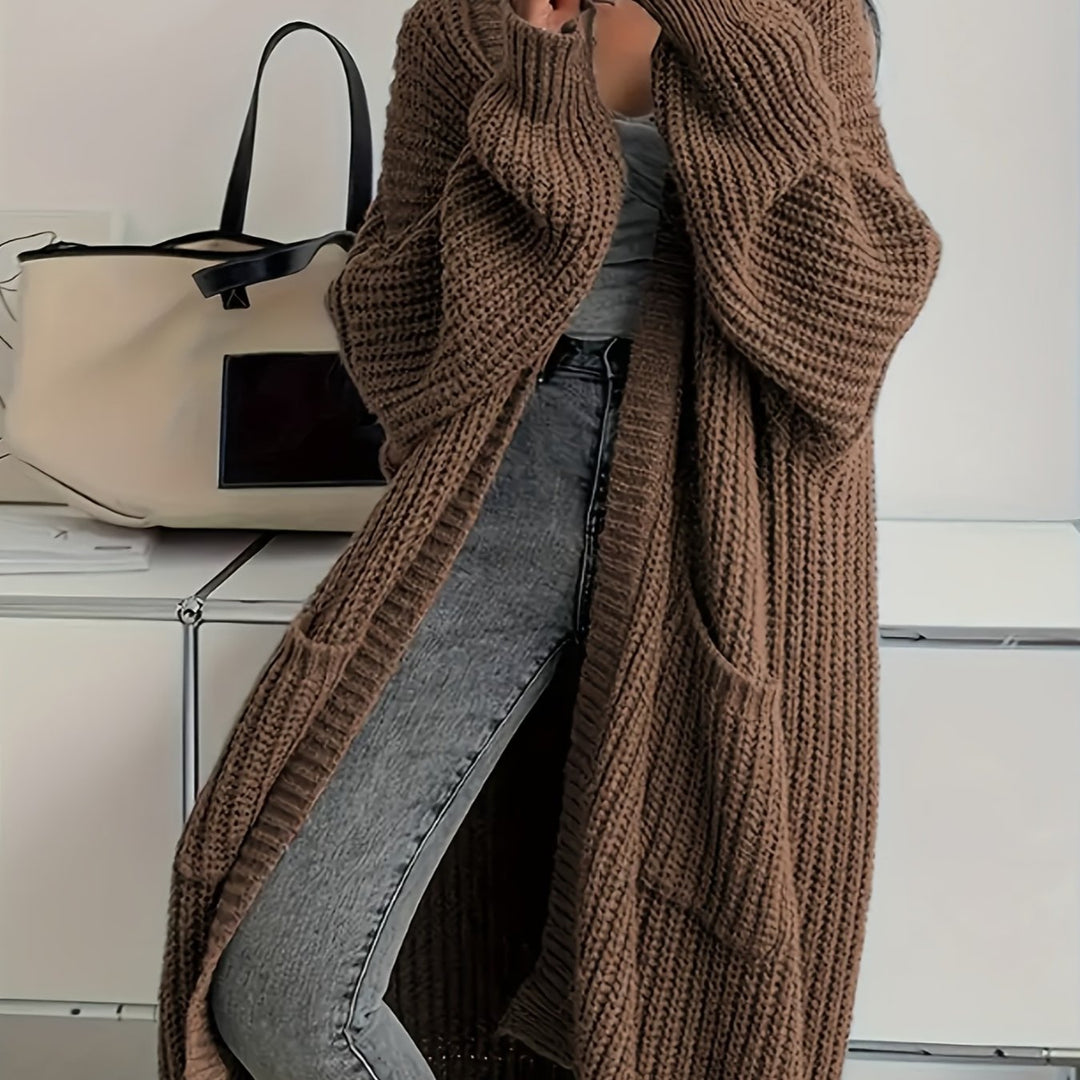 Mirla | Bekväm Stickad Cardigan med Bälte för Kvinnor-Eva Jonsson