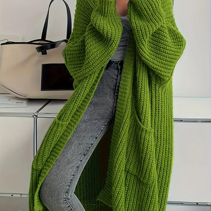 Mirla | Bekväm Stickad Cardigan med Bälte för Kvinnor-Eva Jonsson