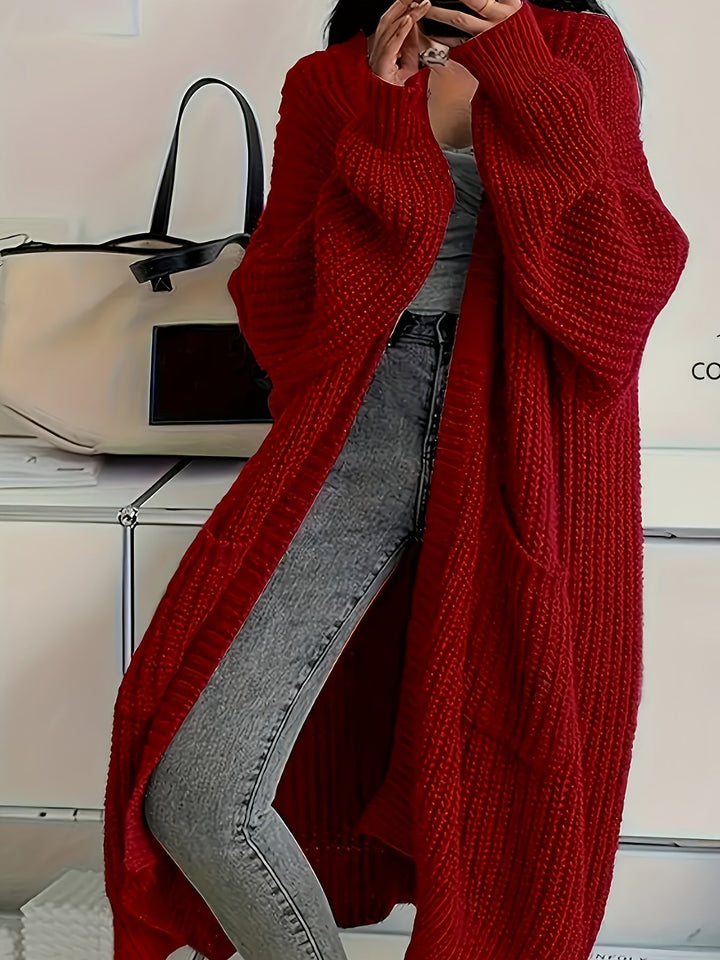Mirla | Bekväm Stickad Cardigan med Bälte för Kvinnor-Eva Jonsson