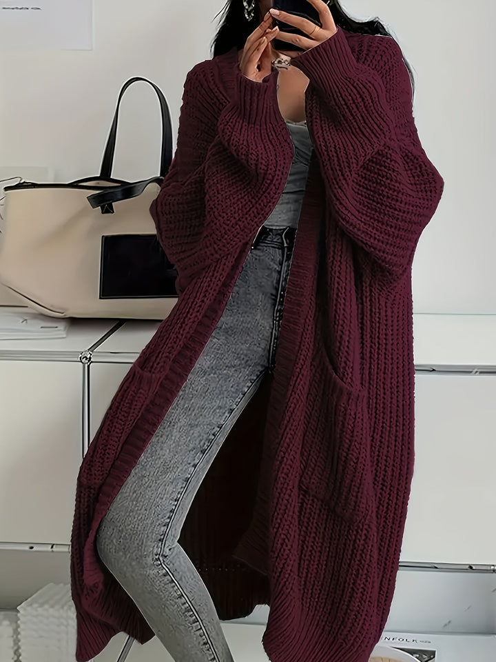 Mirla | Bekväm Stickad Cardigan med Bälte för Kvinnor-Eva Jonsson
