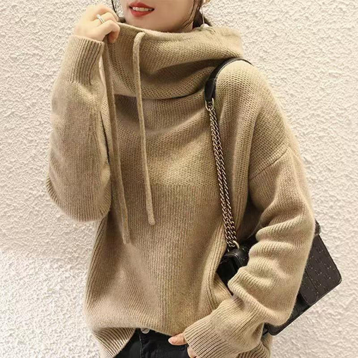 Mirla | Bekväm Stickad Hoodie för Avslappnad Komfort-Eva Jonsson