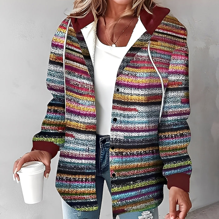 Mirla | Bekväm, Varm Dam Hoodie-Jacka-Eva Jonsson