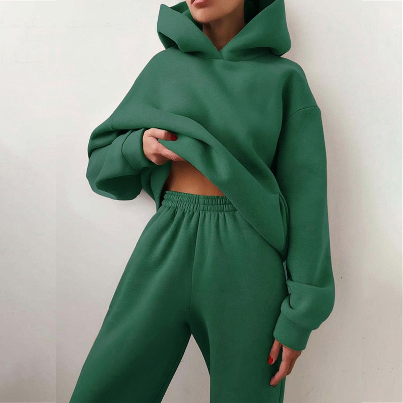 Mirla | Bekväm hoodie-set i oversized-look-Eva Jonsson