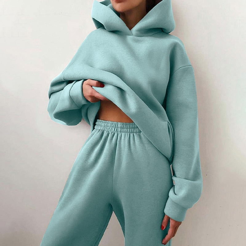 Mirla | Bekväm hoodie-set i oversized-look-Eva Jonsson