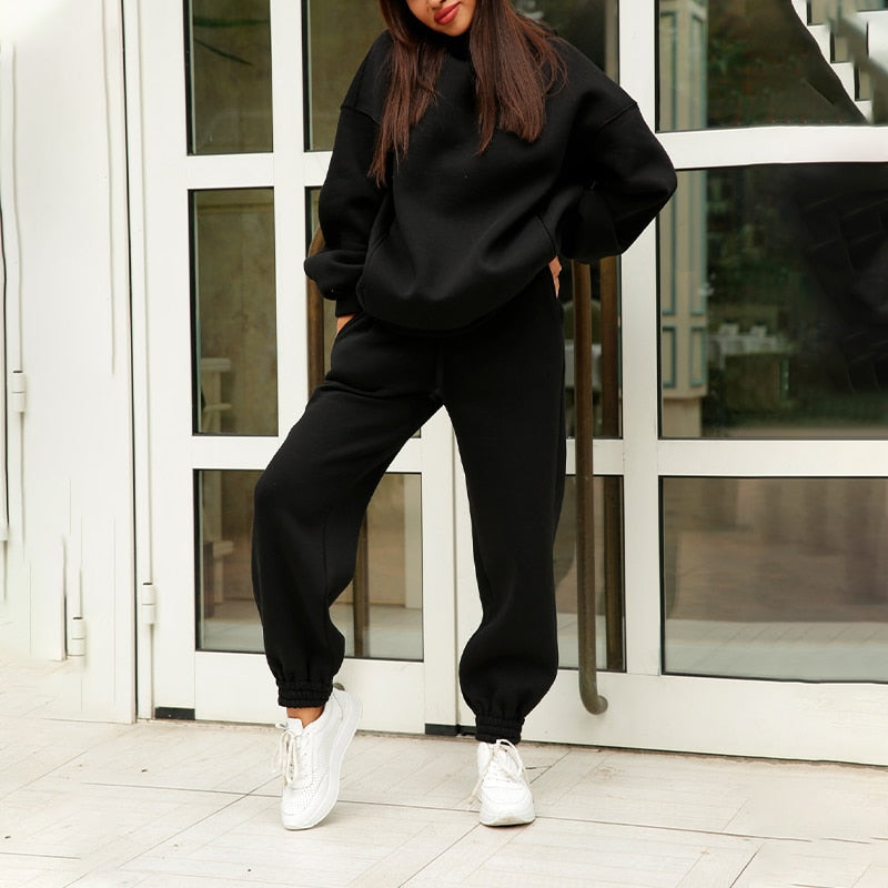Mirla | Bekväm hoodie-set i oversized-look-Eva Jonsson